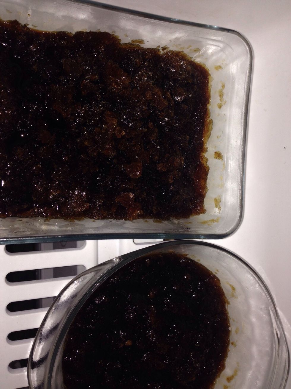 Repeat several times. Each time your crystals will become larger and more solid as this picture shows