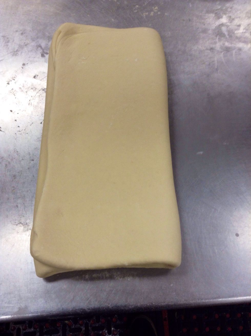 Repeat step 13's roll and fold 2 more times. Make sure to refrigerate after every roll and fold!