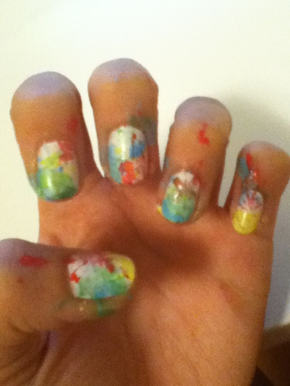 Repeat step 6 for remaining 3 colors