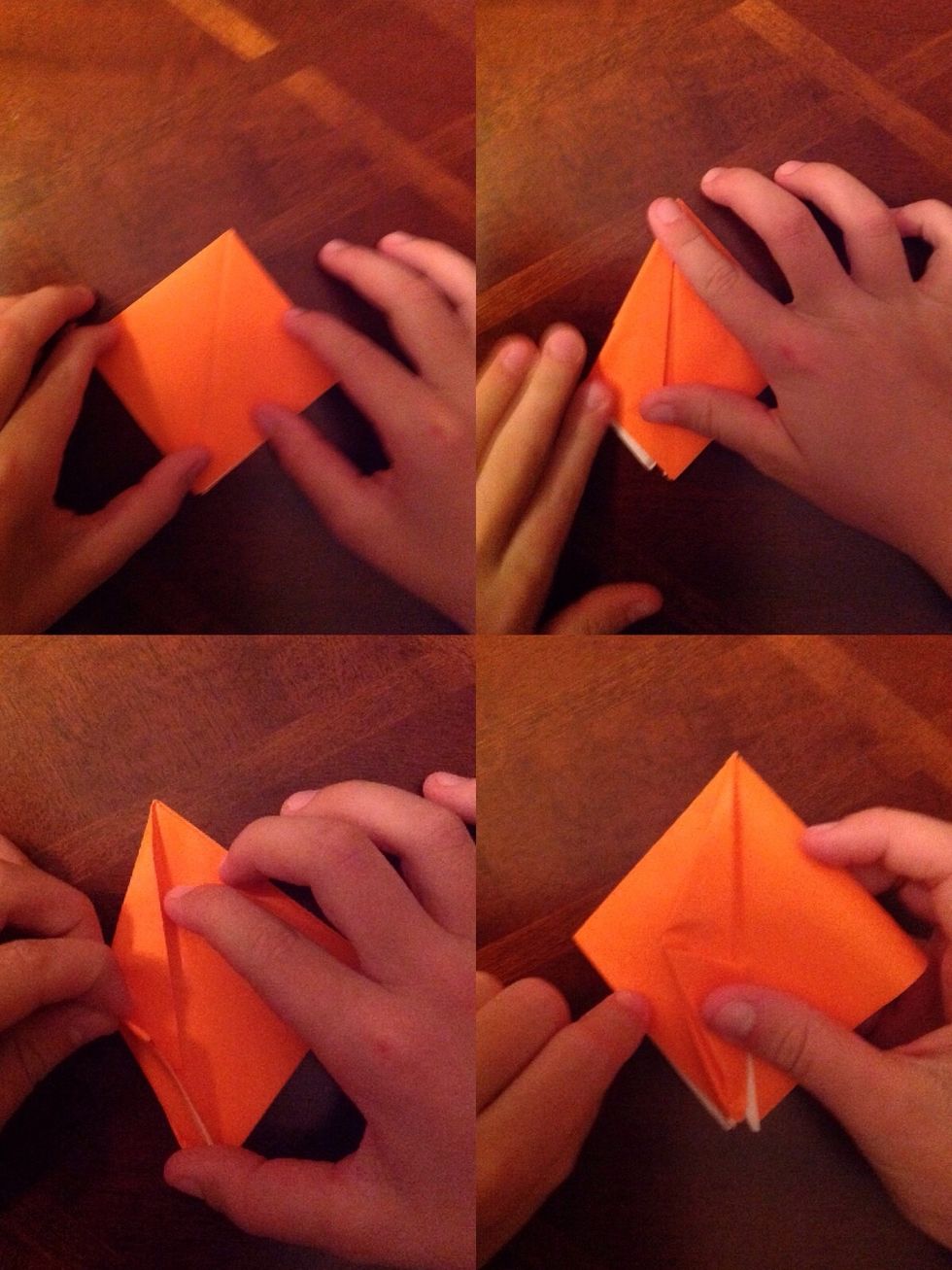Repeat Step 9 on the left side of the paper.