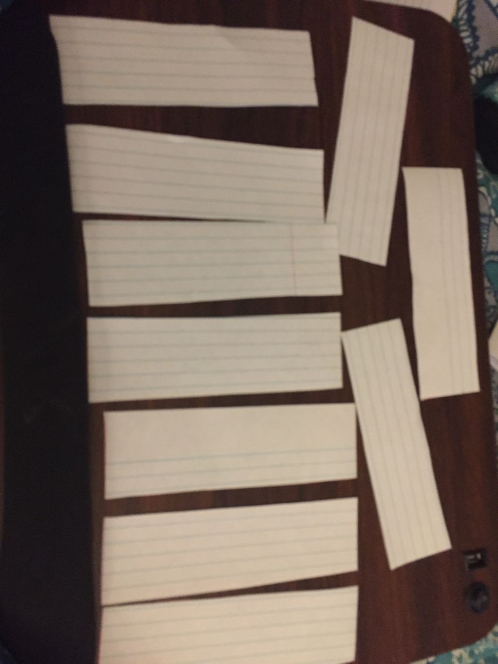 Repeat steps 1-4 until you have the amount of pices you would like