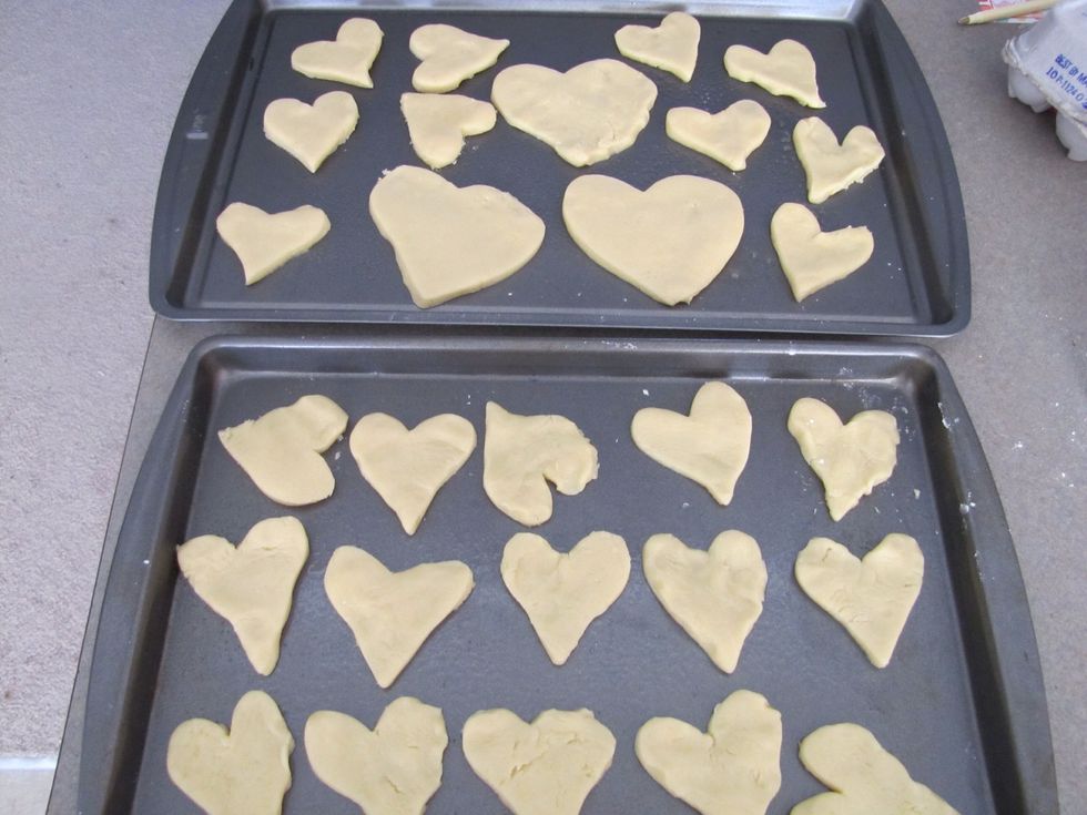 Repeat steps 10-15 until all of the dough is gone. (Or refrigerate the remaining dough to save it for another time. Or eat it raw :)) The recipe will make about 75 small cookies.