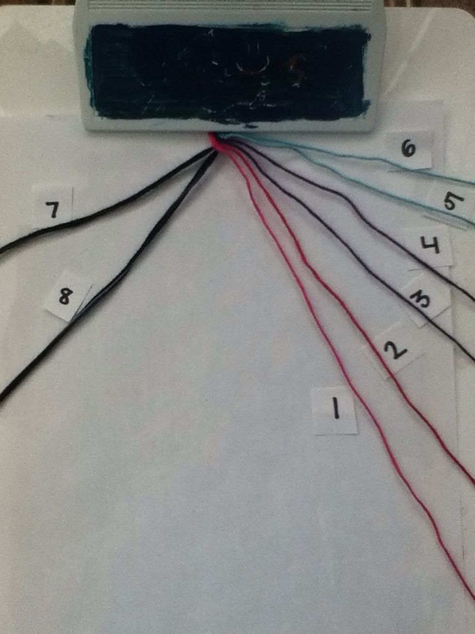 Repeat steps 12 and 13 with the rest of the strings keeping them in order.