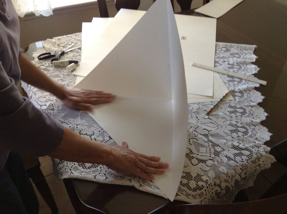 Repeat steps 2 through 11 with the remaining three poster boards.