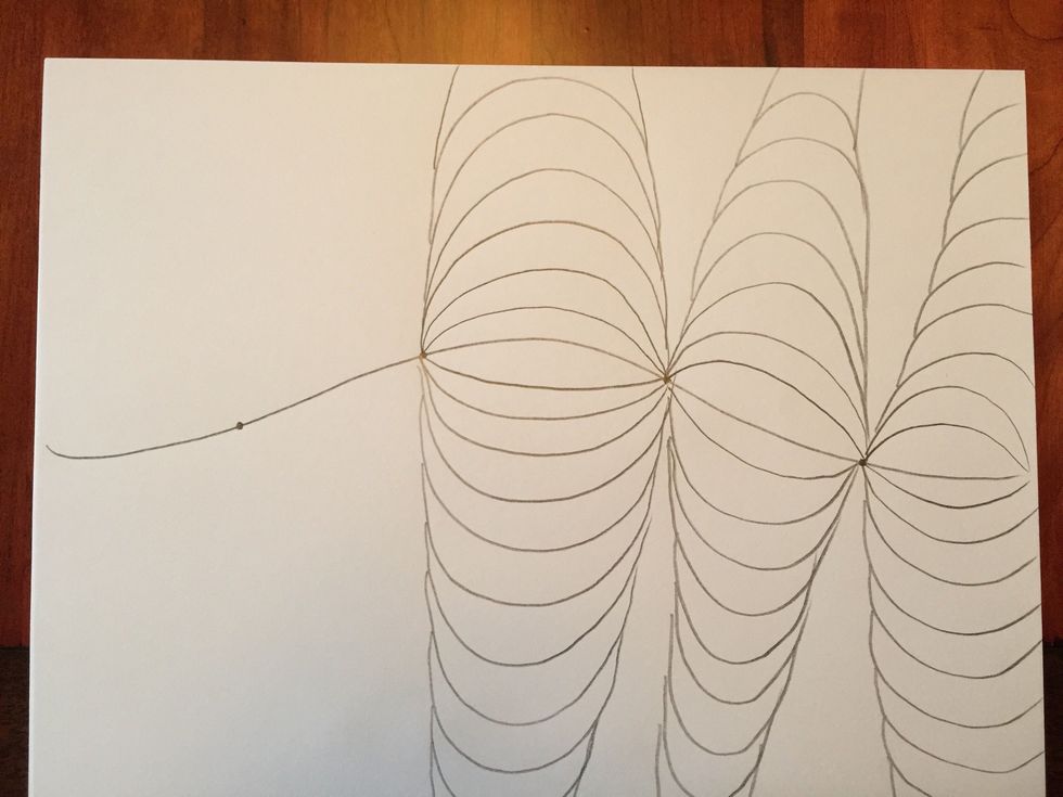 Repeat steps 3-7 for the next two dots.