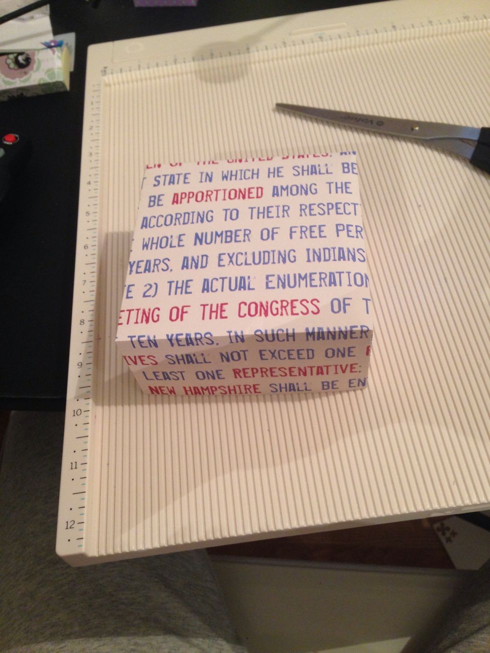 Repeat steps 3,4,5,6 for the lid.