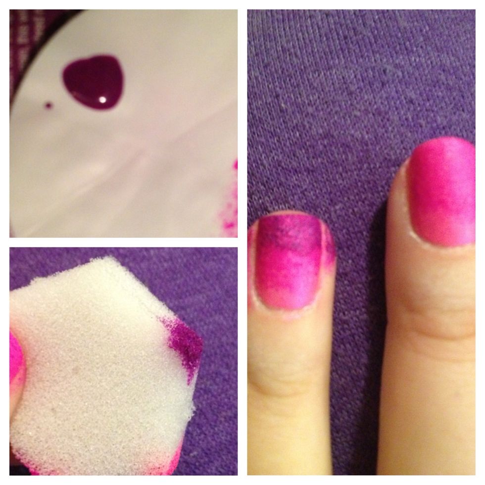 Repeat steps 4 and 5 with darkest color (I used flying dragon by china glaze)