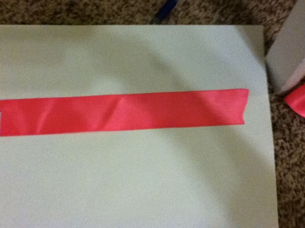 Repeat steps 9-18 on the other peice of ribbion it should be the same size