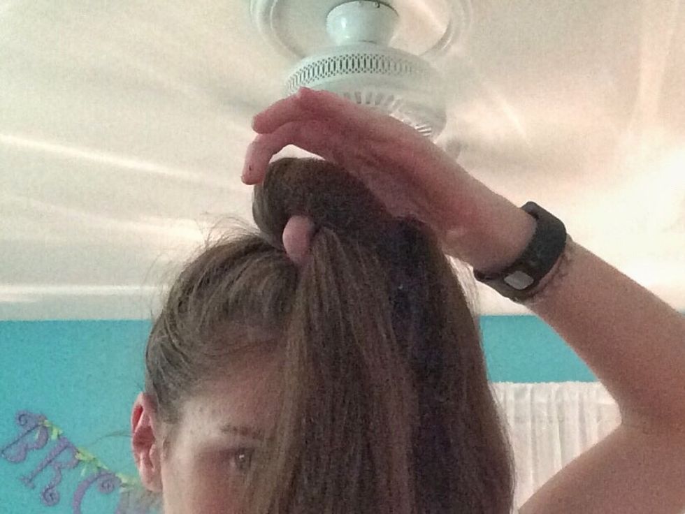 Repeat the last step until you have no hair left on the right side.