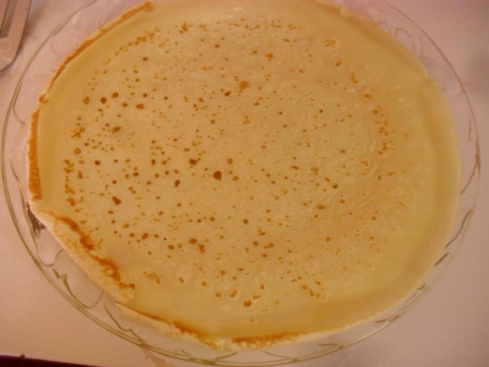 Repeat the previous steps the rest of the mixture