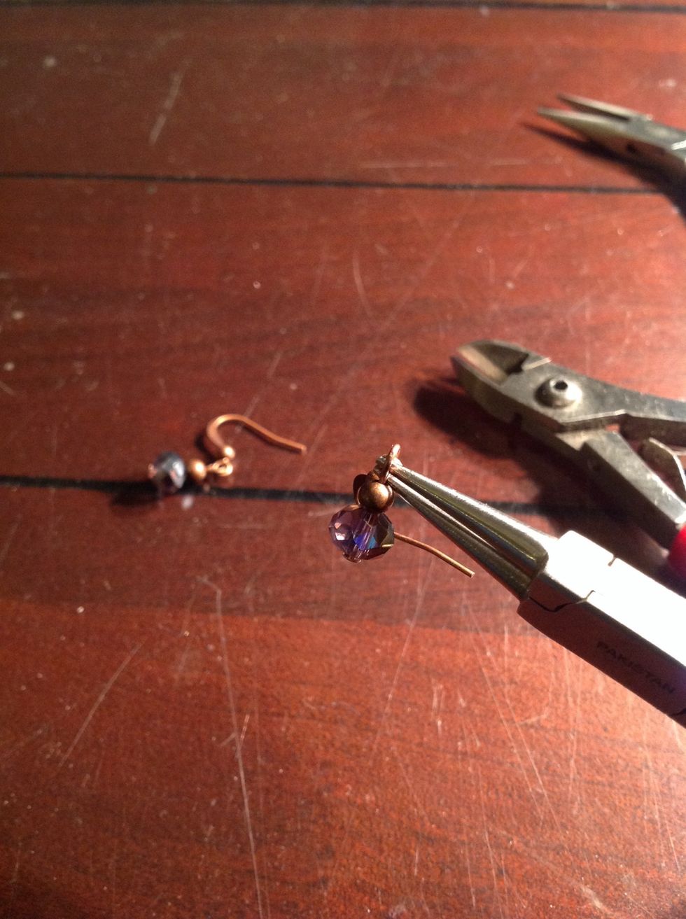 Repeat the process on second earring