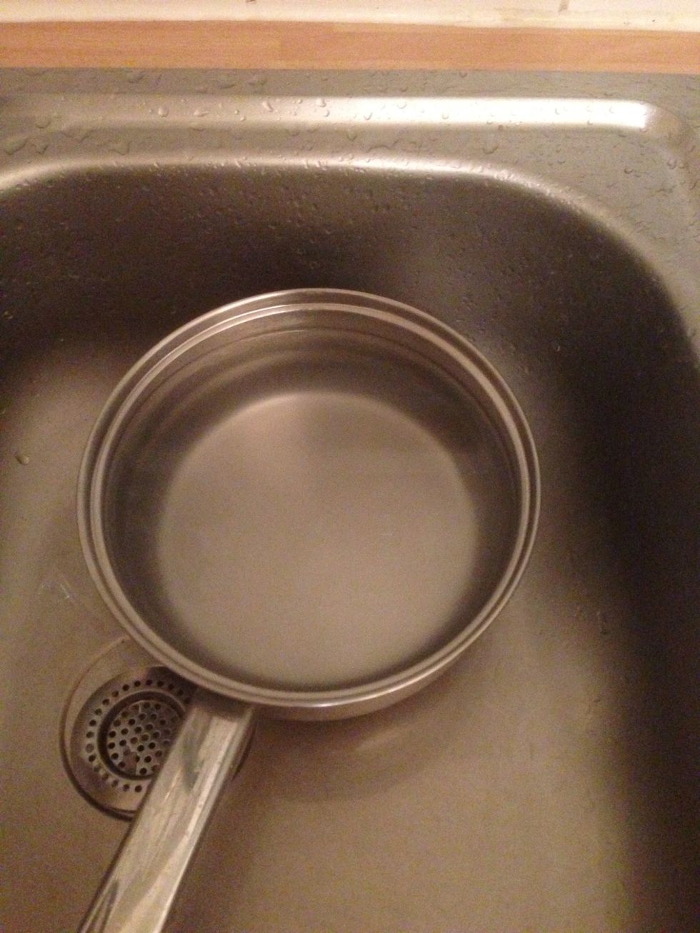 Repeat the process until the rinsing water is this clear.