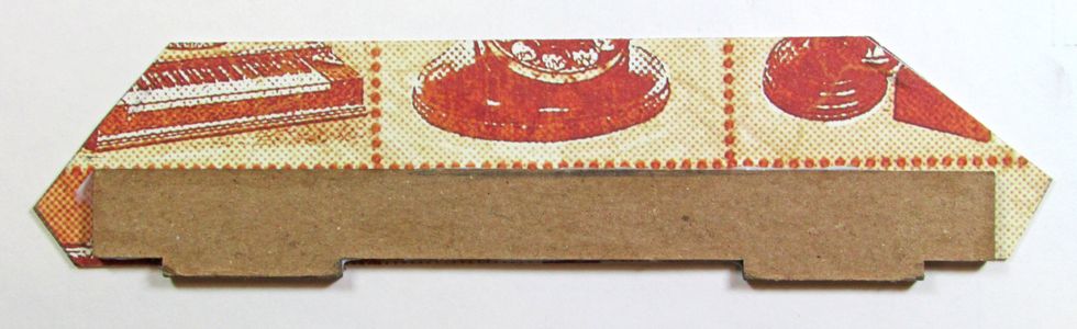Repeat the process with the small holder divider, using G45 Communique paper.