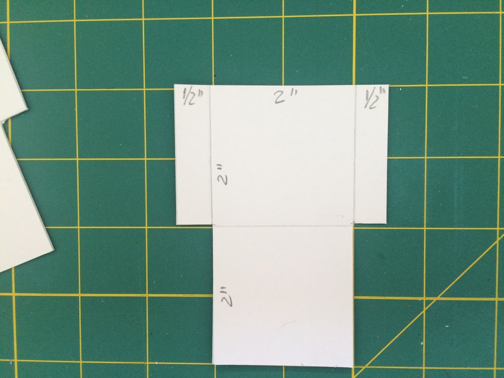 Repeat the same process making eight pockets with 2"x2" and ten pockets with 3"x4".