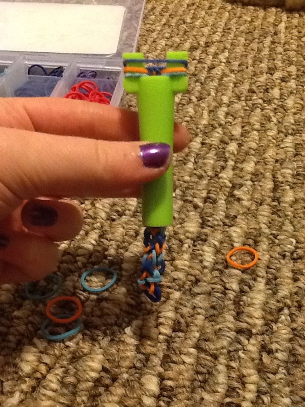 Repeat these steps until it's long enough.