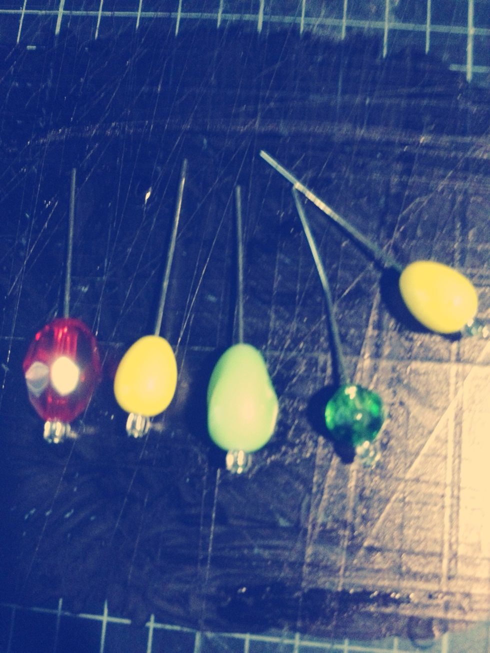 Repeat this for all the beads you wish to use.
