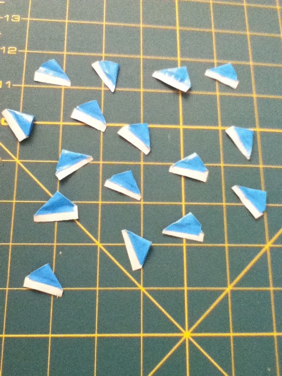 Repeat this to the rest of the squares. Theses are the petals.