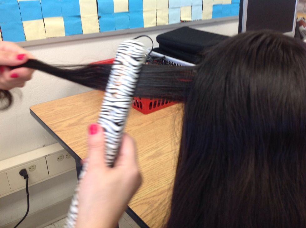 Repeat this until you feel like you straightened enough.