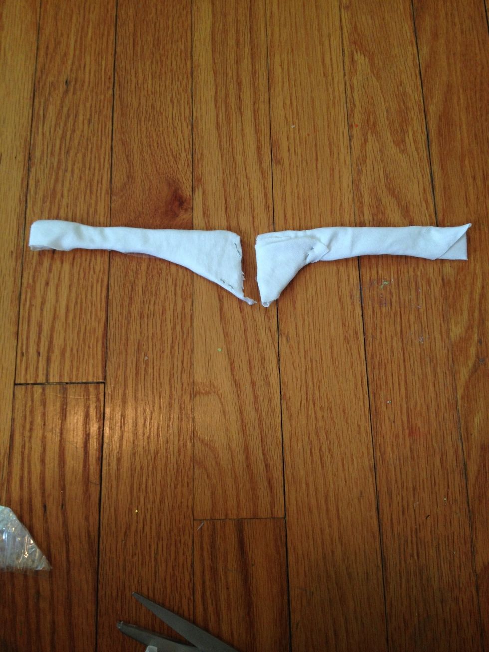 Repeat those steps on the other piece of tape, it should end up looking like this.