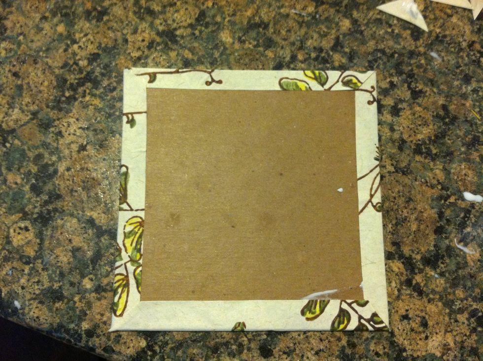 Repeat to the other piece of cardboard or book board