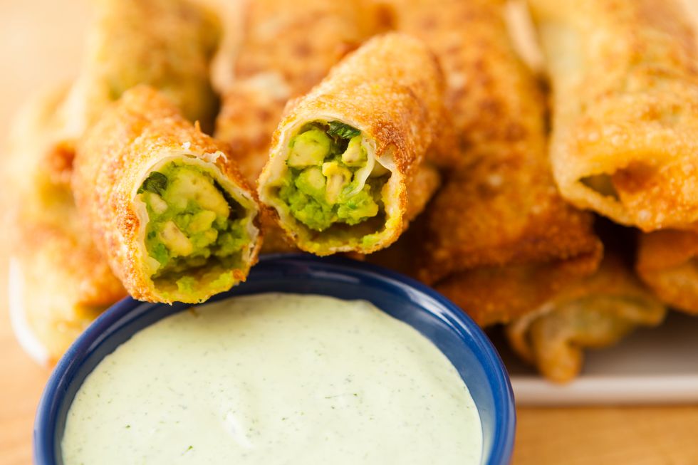 Repeat until all egg rolls are cooked.