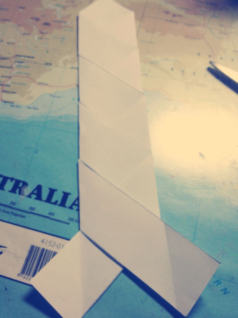 Repeat until you don't have enough paper to make another fold.