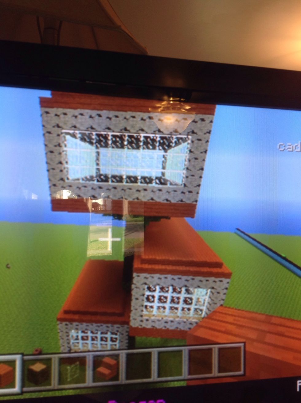 Repeat with other side and on top.