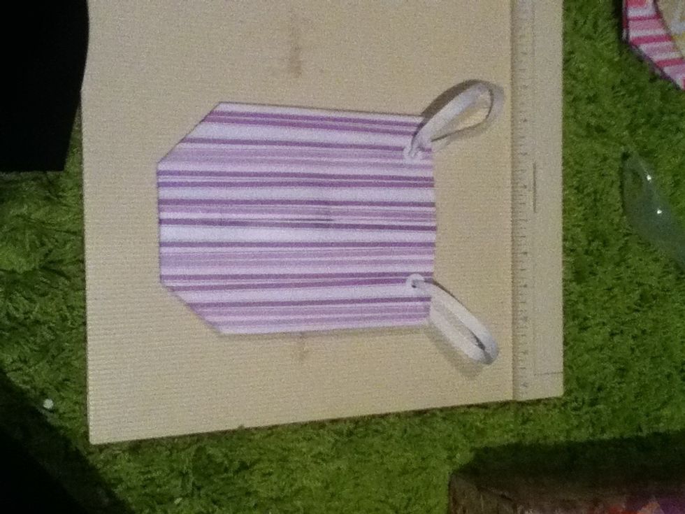 Repeat with the other piece of ribbon.