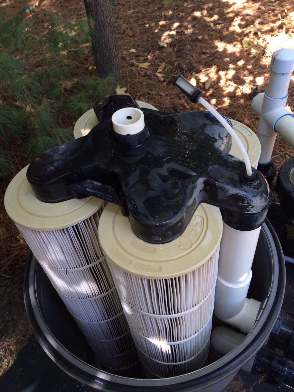 Replace the water distribution cap