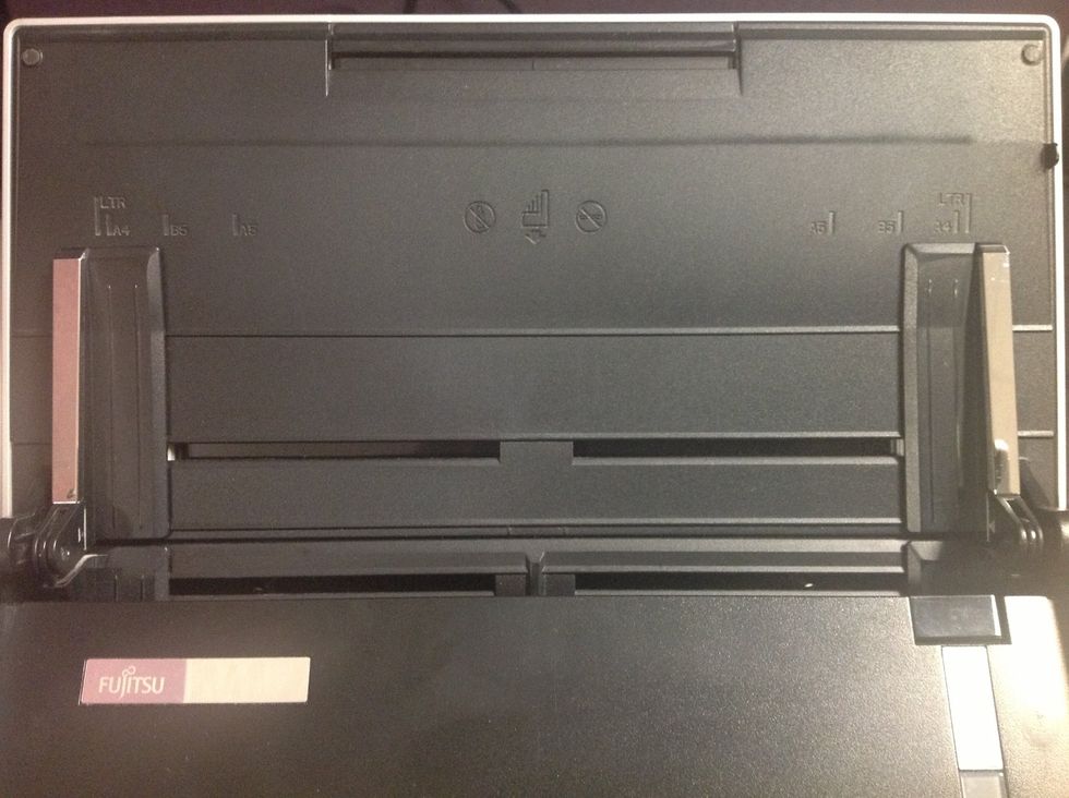 Reset the paper guides to LTR or whatever size documents you normally scan before proceeding.