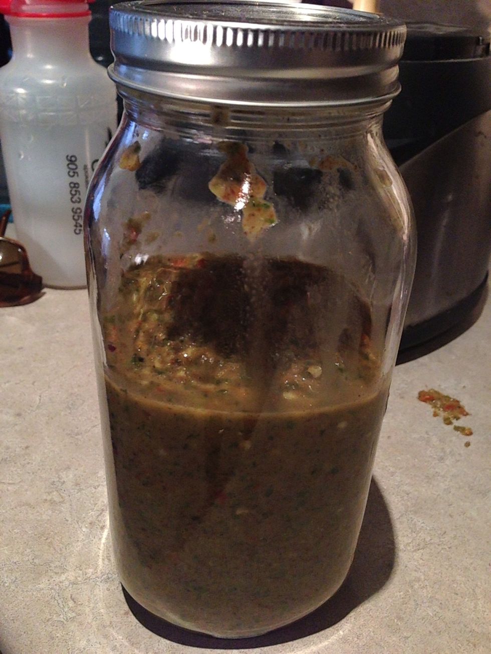 Rest of the paste. Note this is NOT preserved, it's just in a mason jar. Needs to be refrigerated.