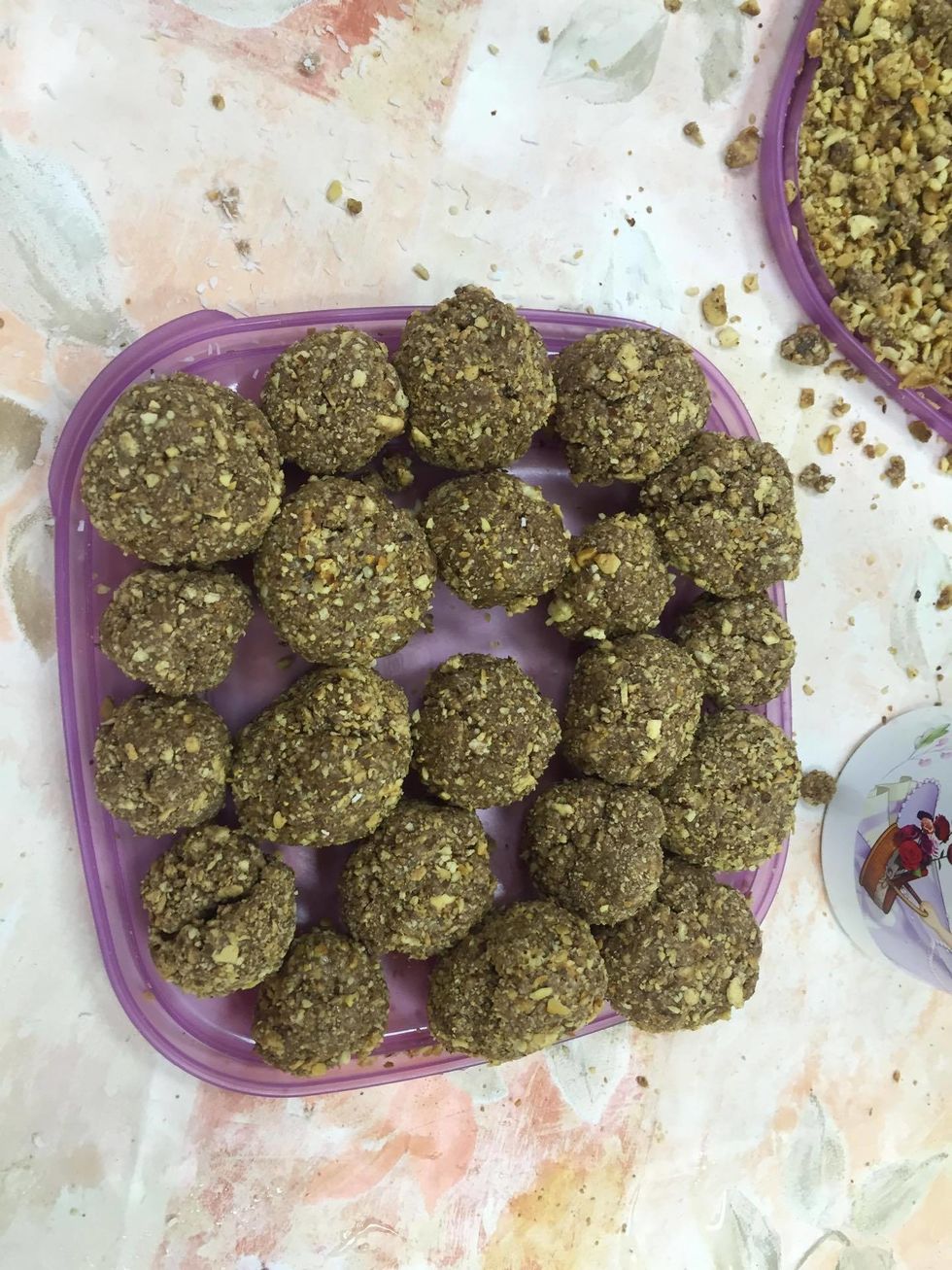Result 3: Balls covered in nuts!