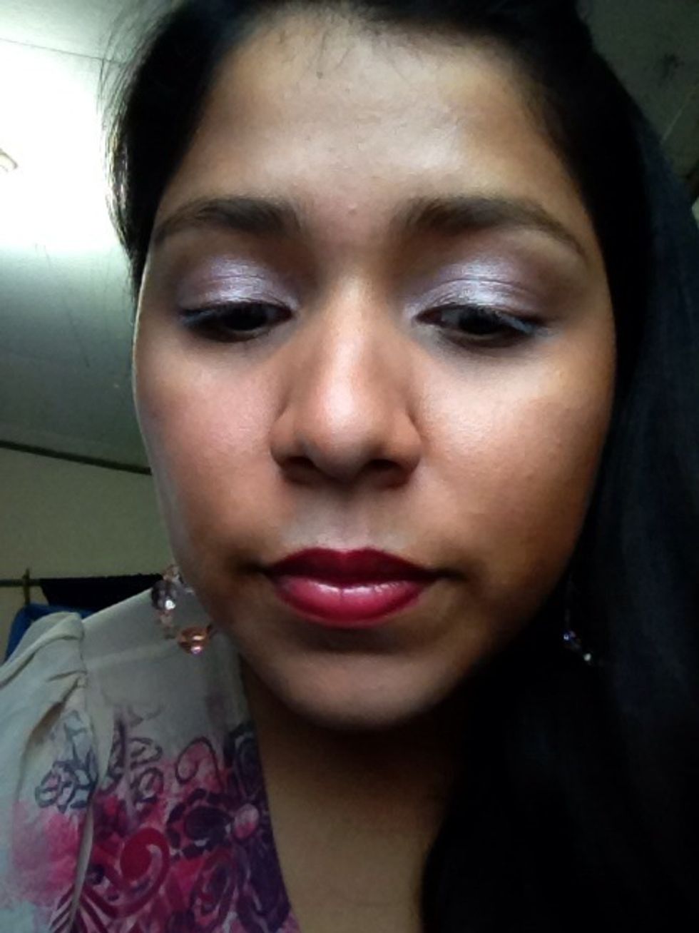 Result of the first eyeshadow.