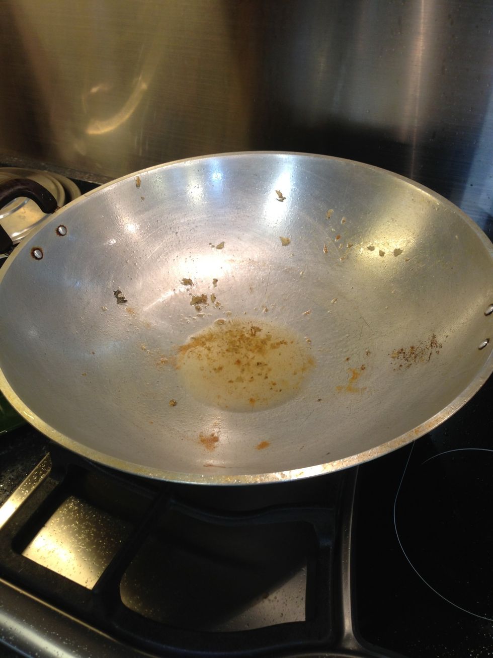 Retain some oil to cook sauce