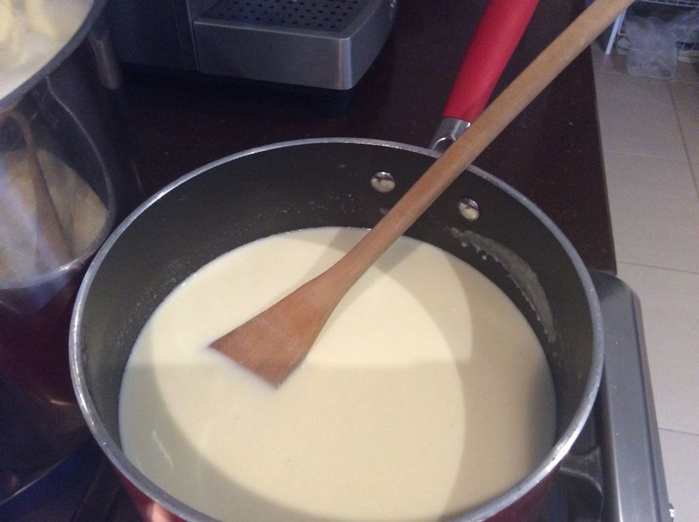 Return to heat for 10-12 minutes, or until it comes to a boil. Make sure to stir constantly.