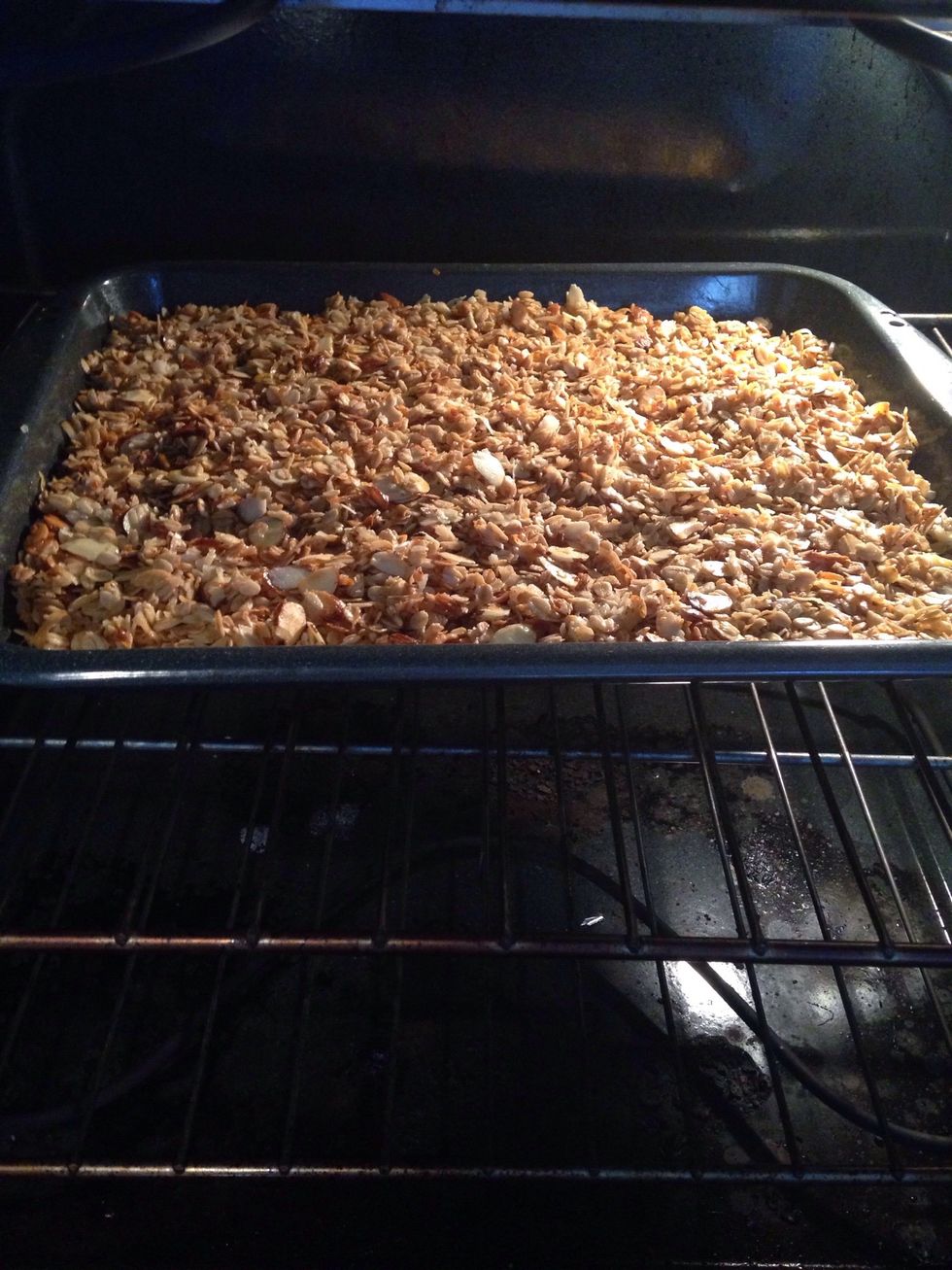 Return to the oven after each stirring break.