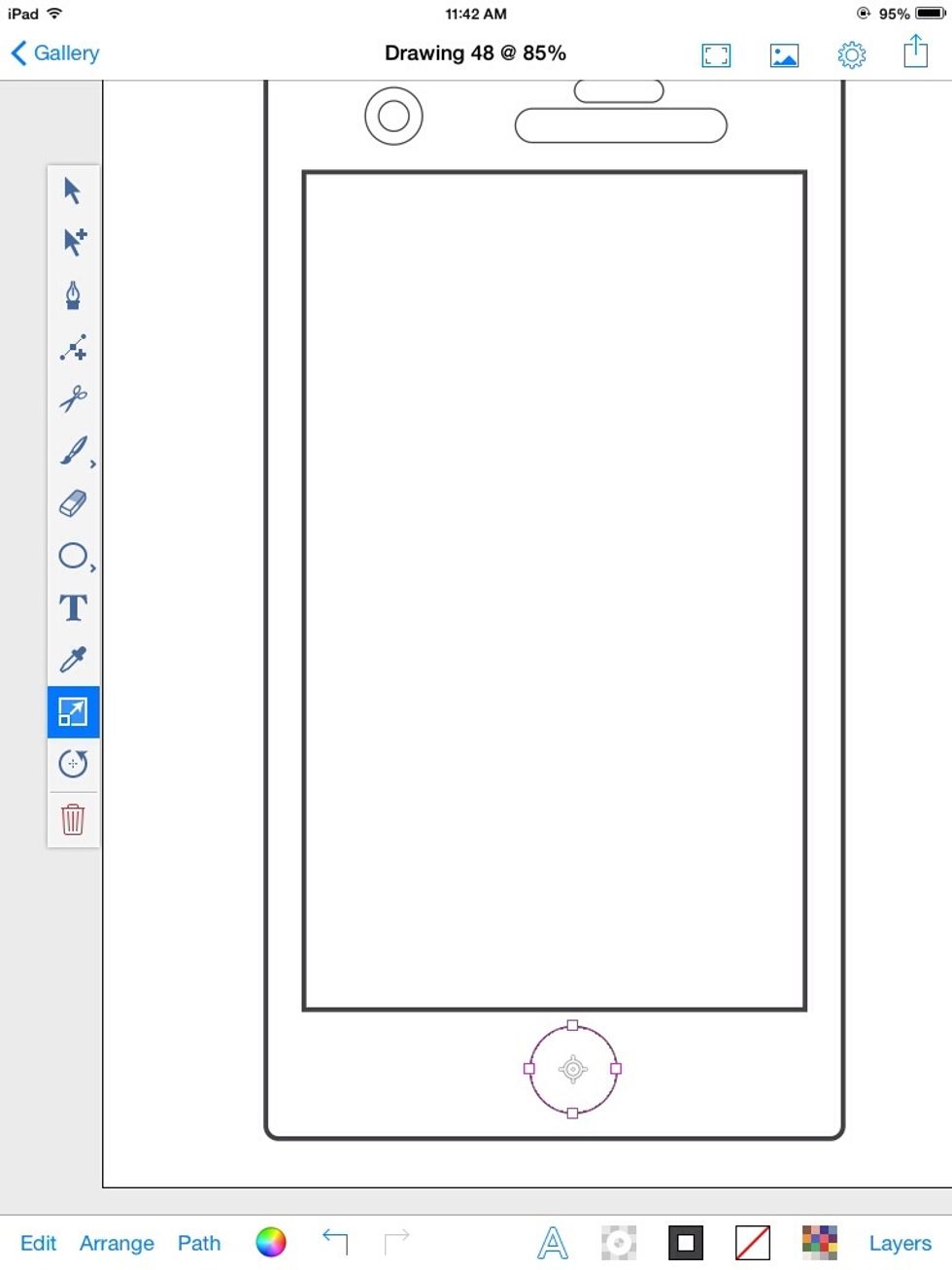 Reuse the circle shape by duplicating it and moving it. You can sample the lines with the color picker.
