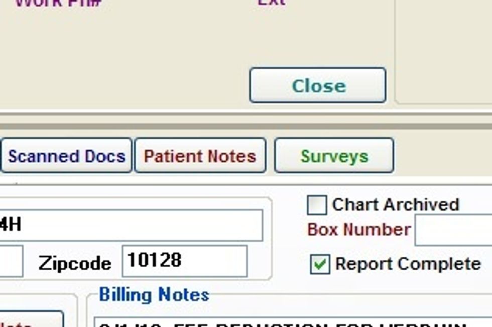 Review baseline patient data in TIER around the time of your first visit. Click on the Surveys tab on the patient's TIER facesheet.