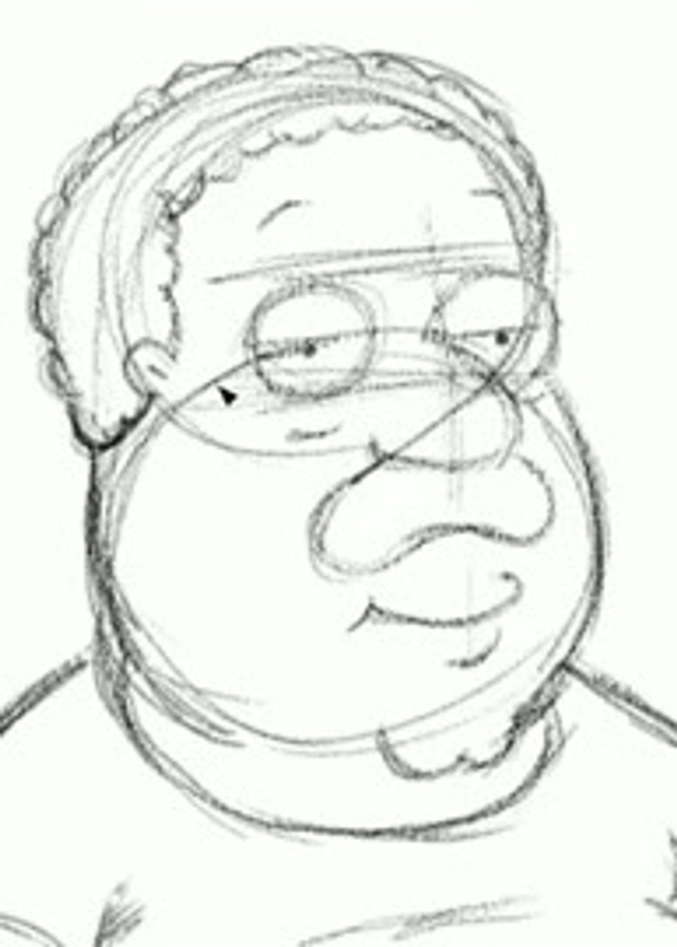 Review the image above for drawing the mouth.