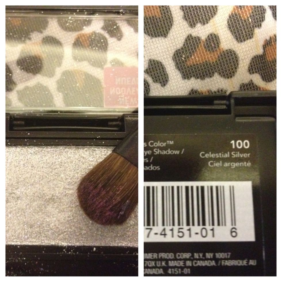 Revlon Luxurious Color Diamond lust eyeshadow in "Celestial Silver"
