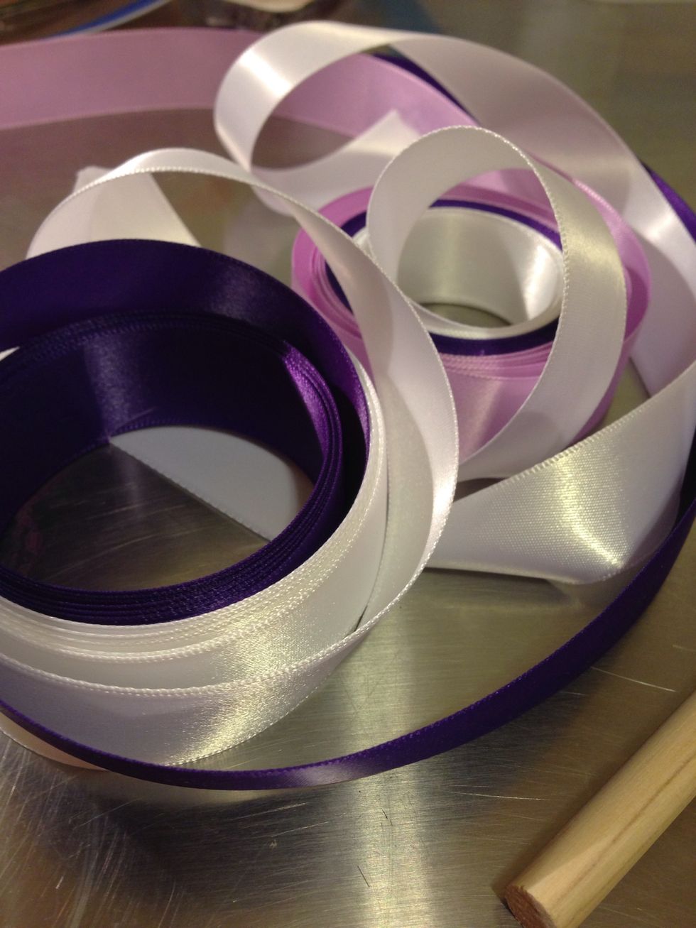 Ribbon! I had a bunch left over from her princess dress