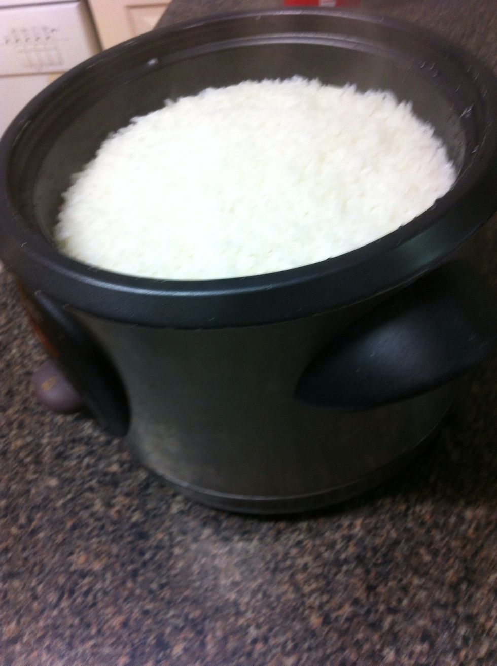 Rice ready to be mixed in!