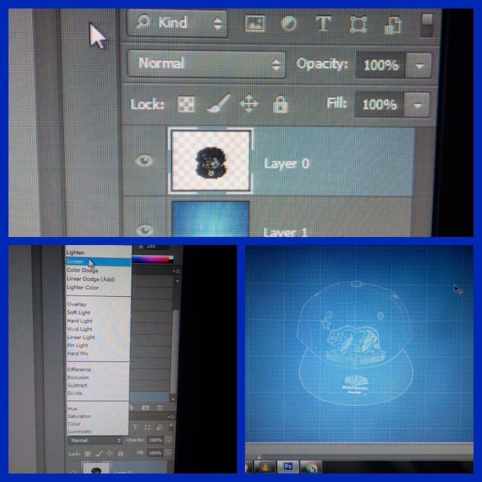 Right above your layers, you should see tab that says Normal. Open it up and change it to Screen. This should get rid of all the black.