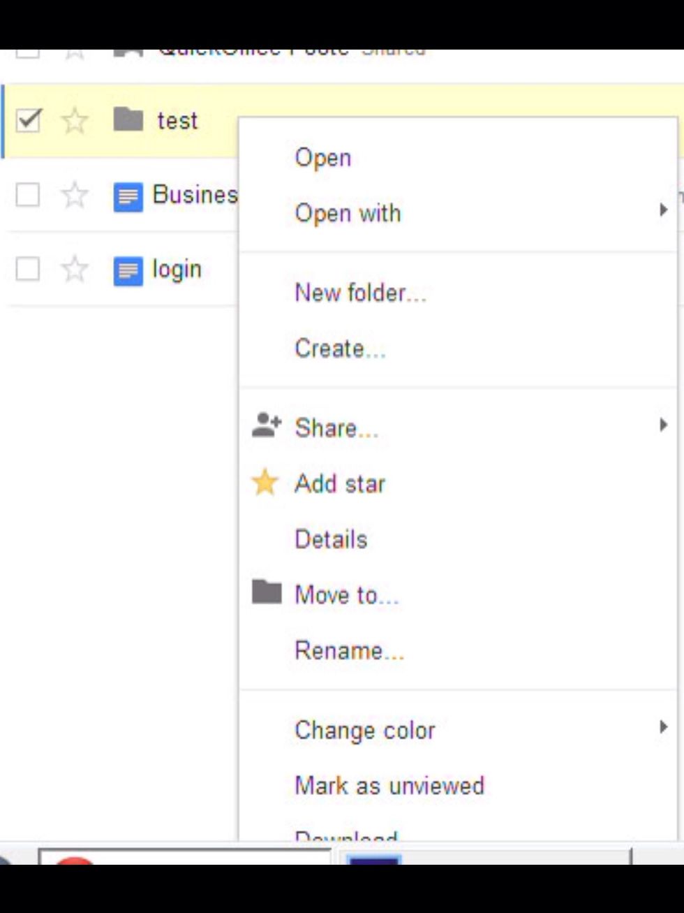 Right click on your folder for more options..