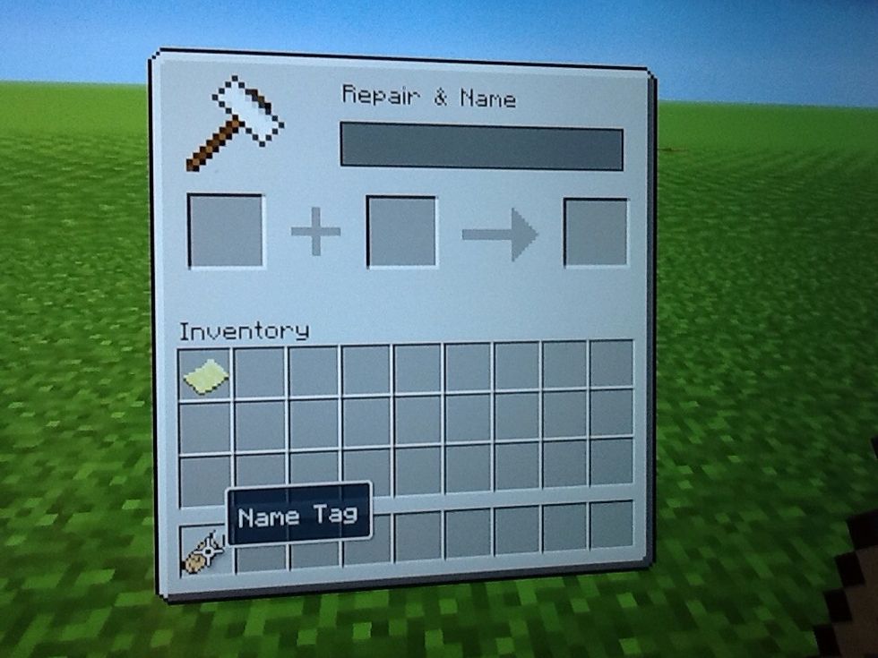 Right click the name tag on the anvil, and it should pop this screen up