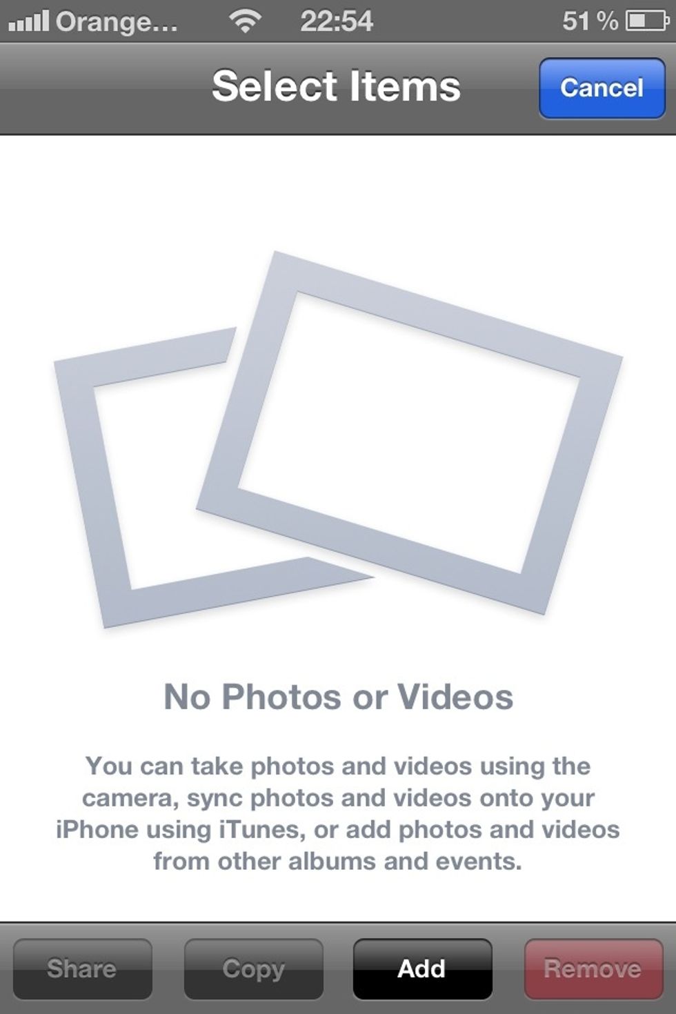 Right now we are here at to bottom there are some options: share, copy, add & remove all we are interested in is the ADD button so just go ahead a click on it.