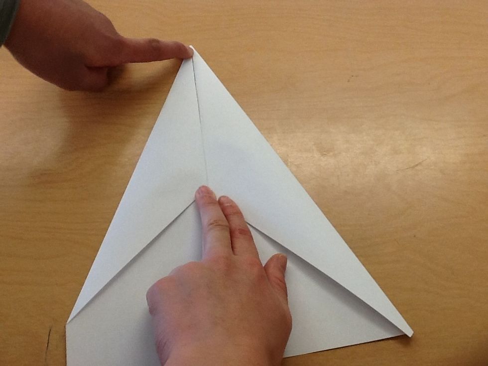 Right now your paper airplane should look like this.