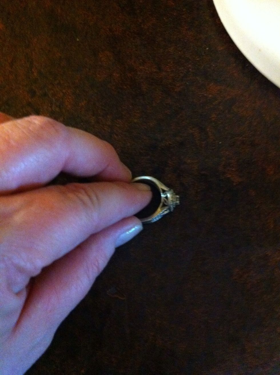 Ring off. This WILL get messy.