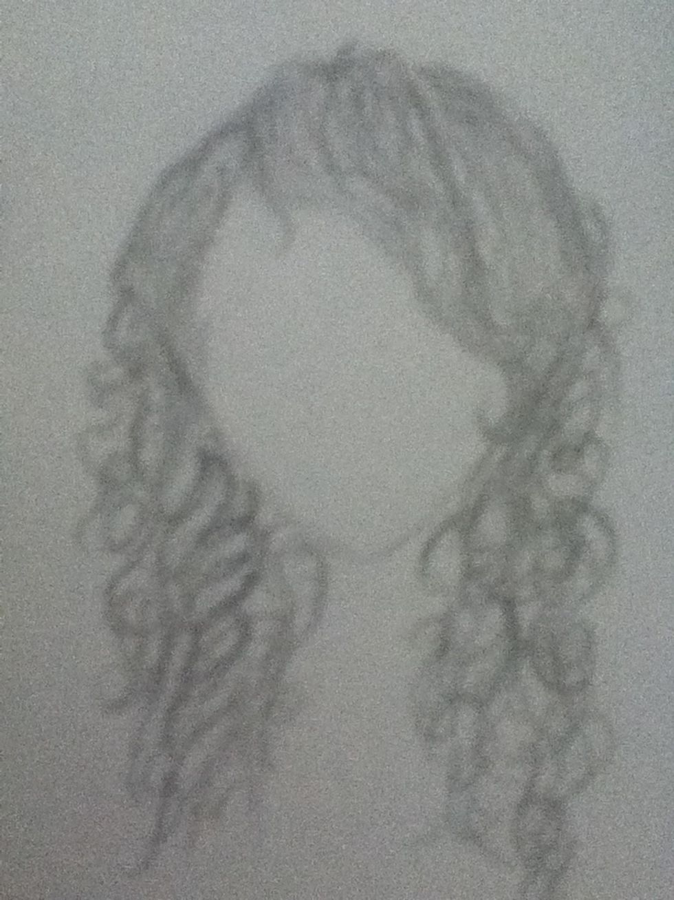 Ringlets (slightly neater curly hair)
