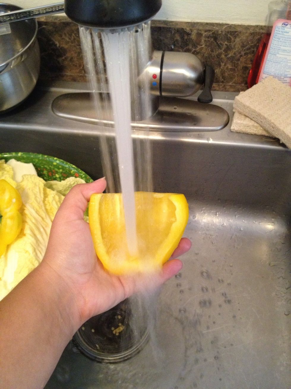 Rinse again to remove those stubborn seeds!